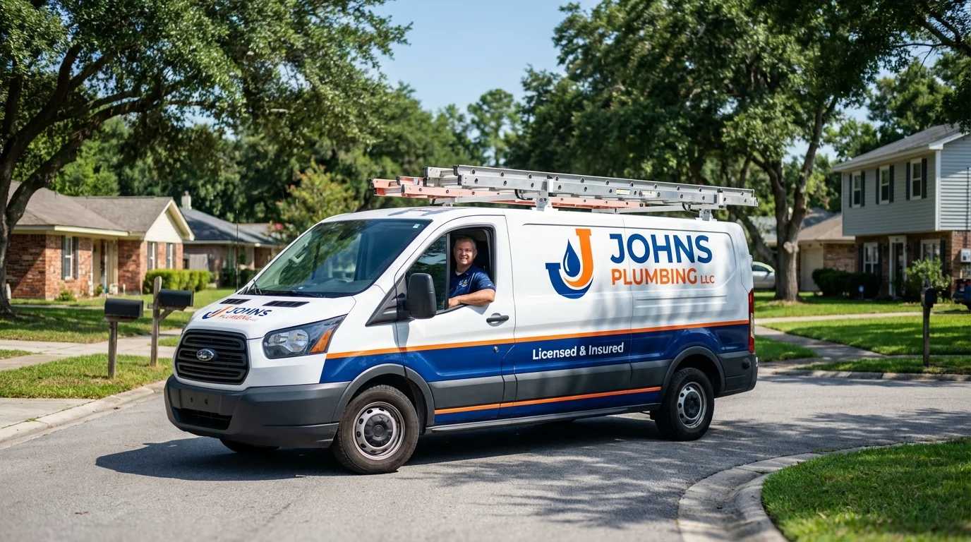 Johns Plumbing LLC service van in Hodgenville, KY